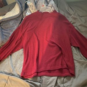 Crewneck sweater shirt red